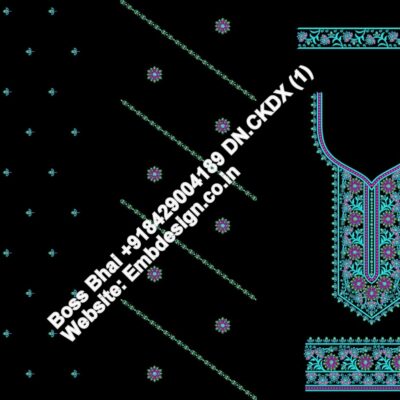 Embroidery-sequance-neck-design
