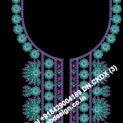 Embroidery-sequance-neck-design